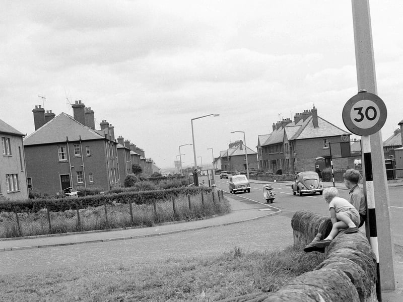 A view of Danderhall Village in July 1964.