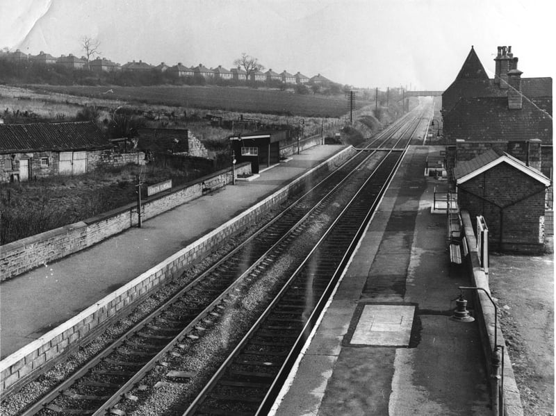 South Elmsall Railway Station in February 1971, when it was reportedly infested with rats