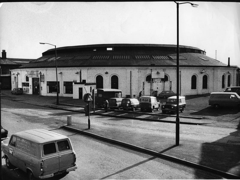 Leeds Roundhouse, just South of Wellington Bridge, in March 1971