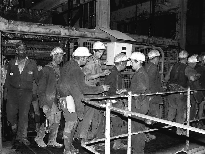 Miners return to work as Bevercotes Colliery reopens in July 1971, after three years of closure due to geological problems