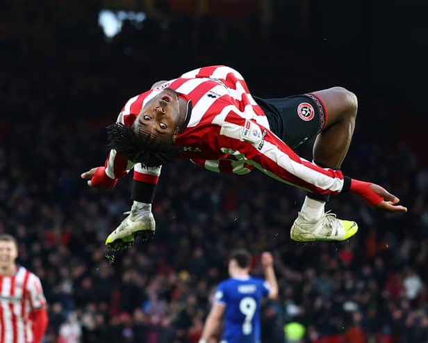 Andre Brooks was on target as Sheffield United defeated Ipswich Town last weekend. 