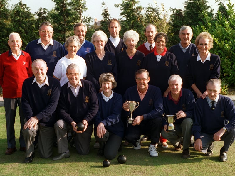 Members of Colton Bowling Club pictured in October 1995.