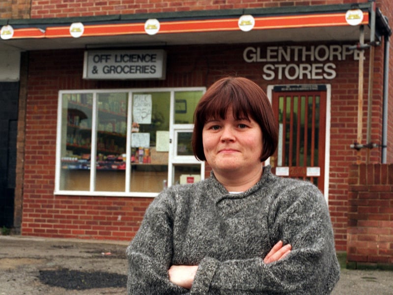 This is Kathryn Little pictured in December 1997 who had been banned from Glenthorpe Stores since 1988.