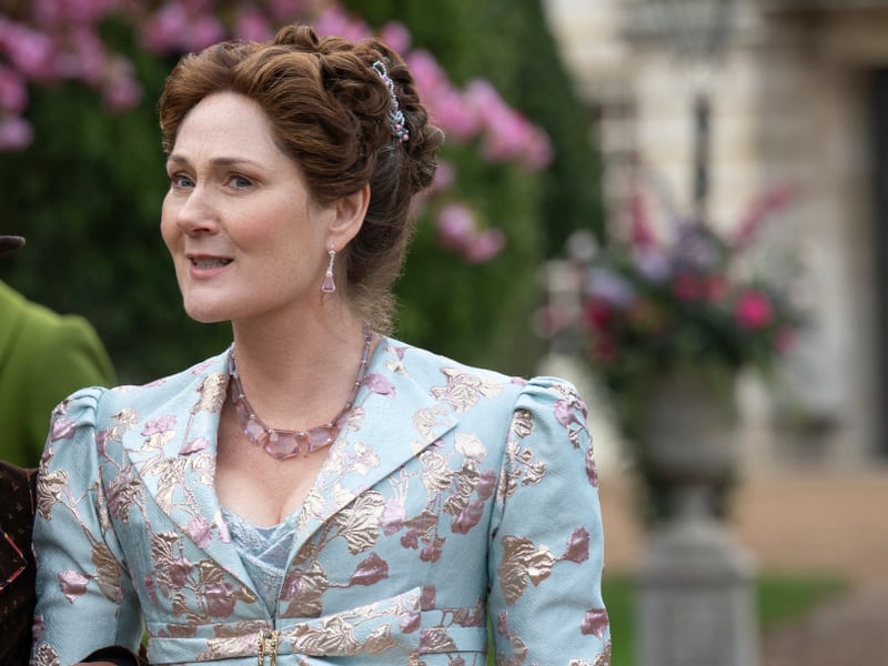 The mother of all eight Bridgerton children, Ruth Gemmell once again returns as Lady Violet Bridgerton in season four of the Netflix series, where her character is contemplating her own life now that four of her own brood have married. Gemmell’s other roles include Utopia, Home Fires, Waking the Dead and My Mum Tracy Beaker.