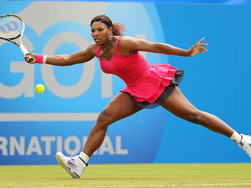 Taking top spot, with a fortune of around $300 million, is American Serena Williams. The greatest female player of all time, she has won 23 major tournaments and is the only player in history to complete a career Golden Slam (winning all four majors and the Olympic gold medal) in both singles and doubles. The only tennis player with a greater fortune is Roger Federer.