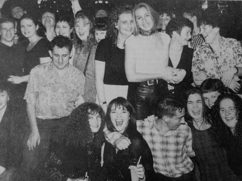 Revellers at Kirkcaldy's Jackie O nightclub in 1994