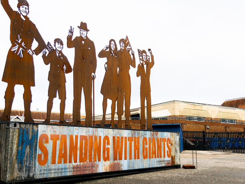 A free mini Standing With Giants display has been set up at Portsmouth Historic Dockyard.
