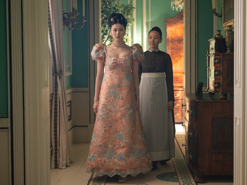 There is then Isabella Wei who plays Posy Li. The Hong Kong actress plays Sophie’s kinder, younger stepsister whose bubbly nature sets her apart from her family, who prefer to keep her away from the spotlight. Fans may recognise Wei from her role in Netflix’s Black Doves as well as 1899 and The Crow.