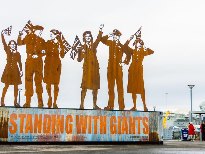 A free mini Standing With Giants display has been set up at Portsmouth Historic Dockyard.