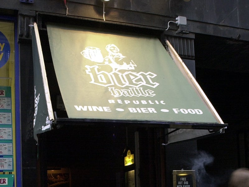 The Republic Bier Halle nightclub on Gordon Street, Glasgow, in 2002
