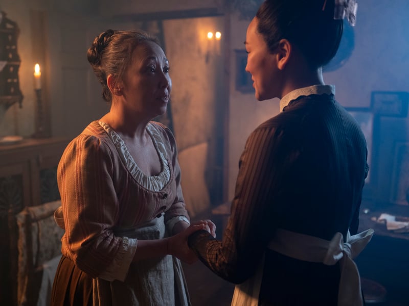 Fiona Marr plays Irma, a colleague of Sophie’s who, alongside her best friend Alfie, encourages the young woman to attend Lady Bridgerton’s ball. Fans may recognise Marr from her roles in The Kitchen, My Fault: London, Argyle, The Sandman and Ted Lasso.