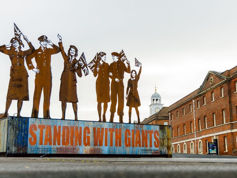 A free mini Standing With Giants display has been set up at Portsmouth Historic Dockyard.