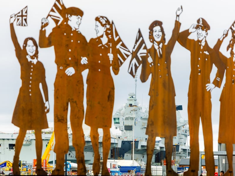 A free mini Standing With Giants display has been set up at Portsmouth Historic Dockyard.