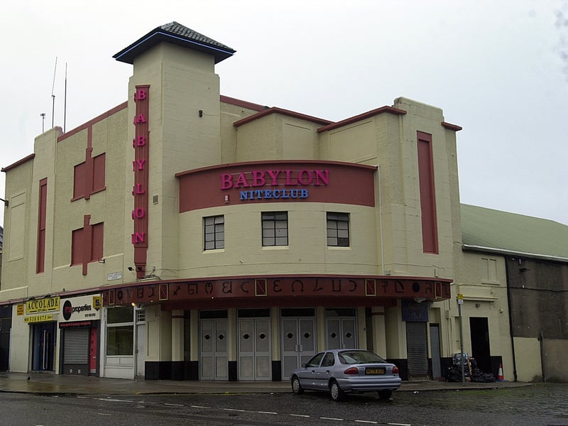 Babylon nightclub, on Great Junction Street, Leith, Edinburgh, in July 2002
