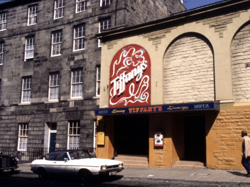 Tiffany's discotheque/nightclub, on St Stephen Street, Stockbridge, Edinburgh, in November 1980
