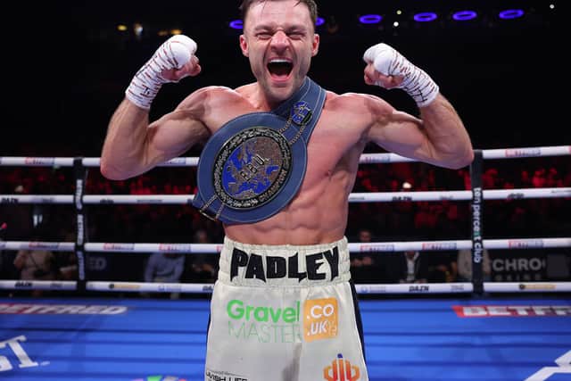 Josh Padley after beating Jaouad Belmehdi, EBU Super Featherweight Title fight 31 January 2026.