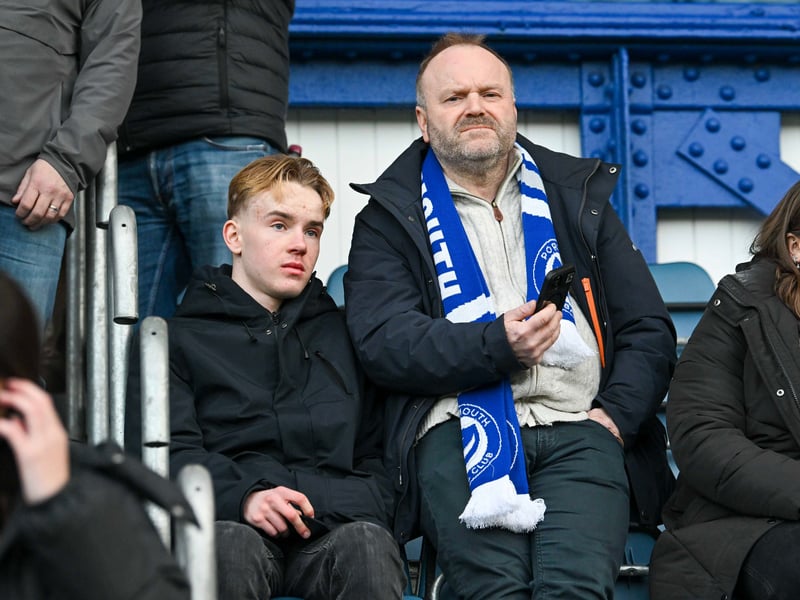 Pompey fans roared their team on to a big Championship win over West Brom.