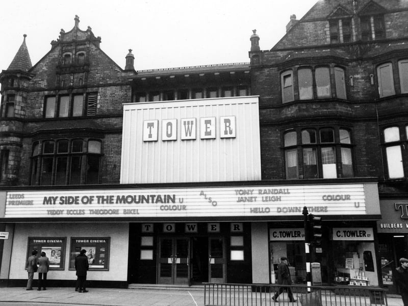 Tower Cinema pictured in 1970 which was opened as the Tower Picture House on April 12, 1920, in the old Grand Arcade on New Briggate. It closed as a cinema in 1985 and became a nightclub from 1986.