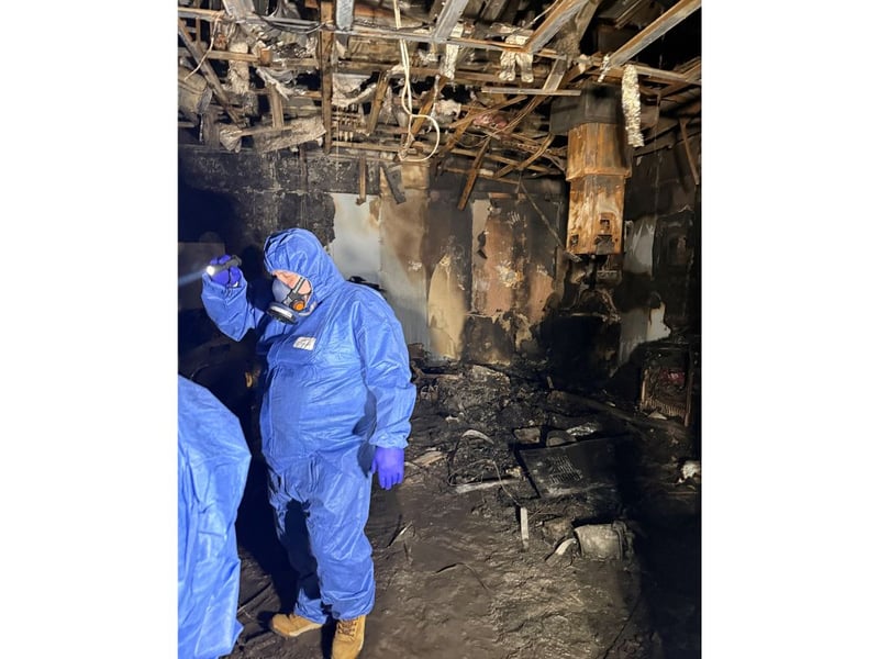 Around 200 patients were moved as firefighters tackled the blaze.