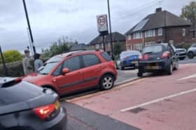 Photos show the parking which has shocked people at Monteney Primary School, Parson Cross. Photo: Submitted