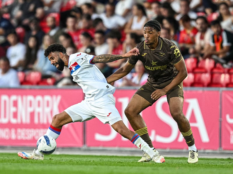 The centre-back joined on loan from Brentford on deadline day and could make his debut against Dundee.