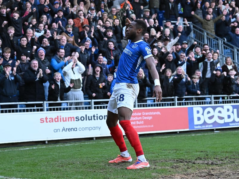 The General has already cemented himself as a firm favourite at Fratton Park and netted his second goal in three games on Saturday He's been a brilliant winter purchase by the Blues, who will be hoping to keep him available for the run in.