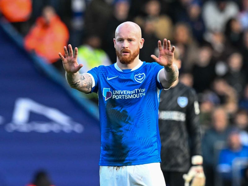 Maintained his place in the centre of Pompey’s defence and again looked very assured. Strong in the hard, hard in the tackle and never looked out of place. So close to levelled in stoppage time with a header from a right-wing corner.