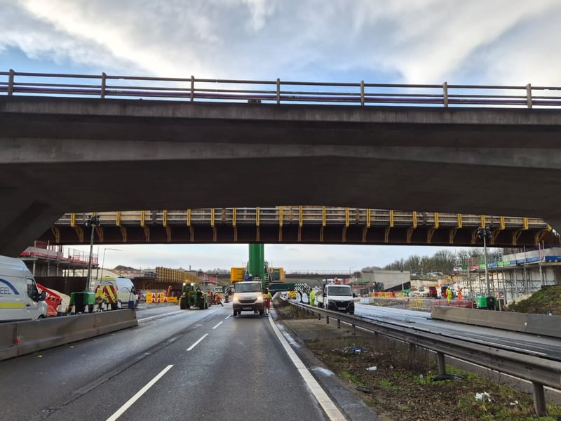 Massive beam in place on the M3