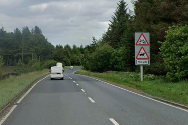 The incident happened near Dunford Bridge on the A628. Photo Google