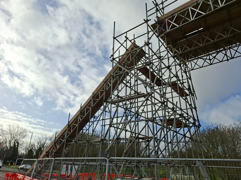A lot of the work has taken place below ground with people on site day and night.
