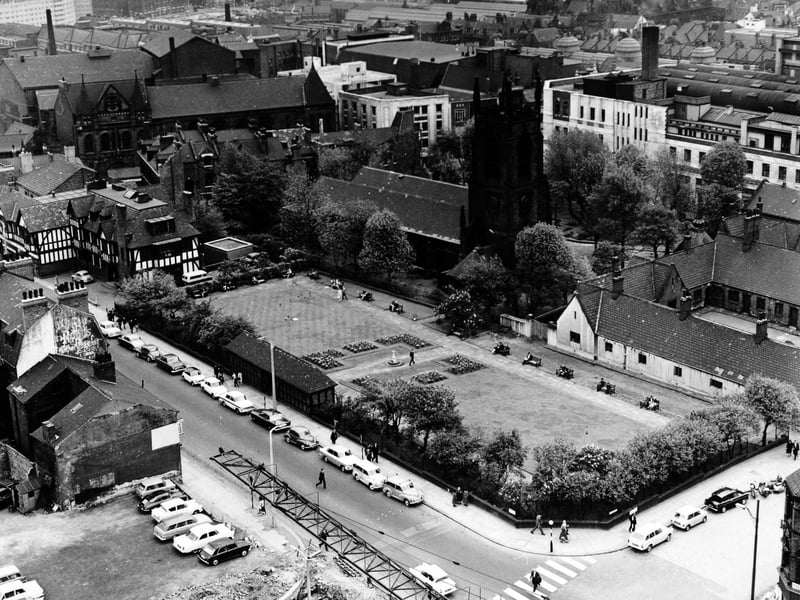 A view from the Merrion Centre building in May 1964.