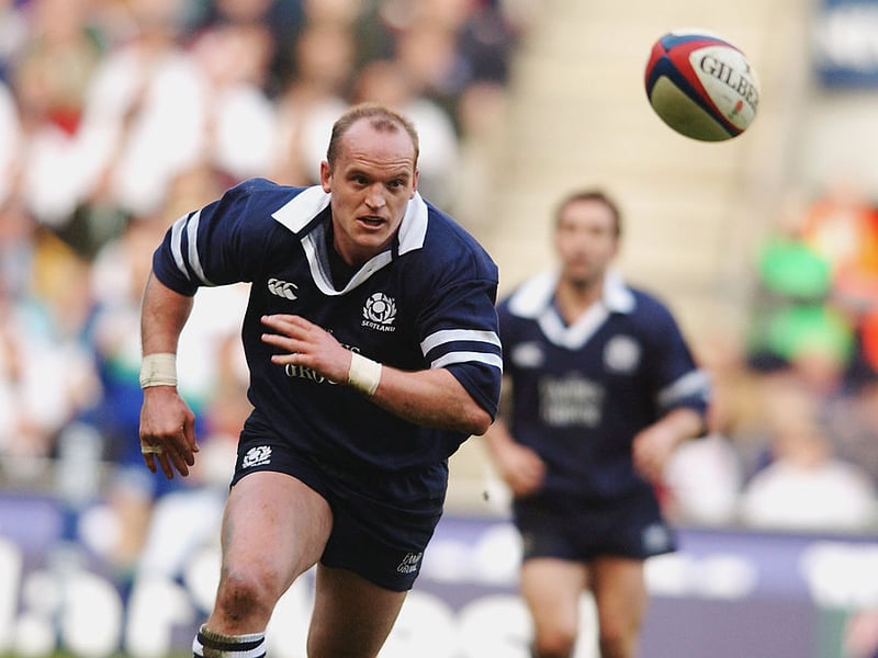The third player to have scored 17 Scottish tries is fly-half - and current Scotland head coach - Gregor Townsend. He scored his tries in 82 appearances from 1993–2003. He completes our list.