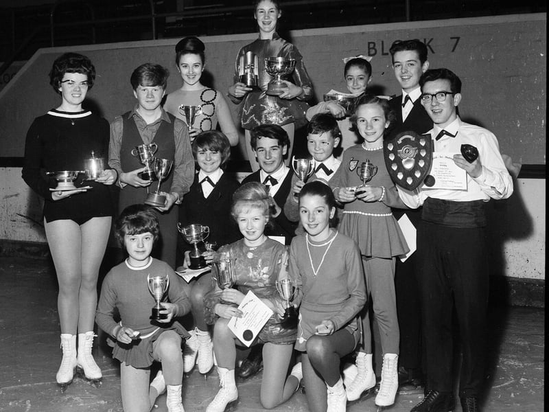 The Murrayfield Ice Skating Club prizegiving in June 1964.