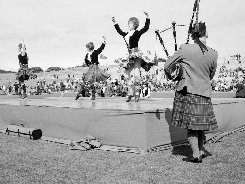 Dancing at the Murrayfield Highland Games in August 1965