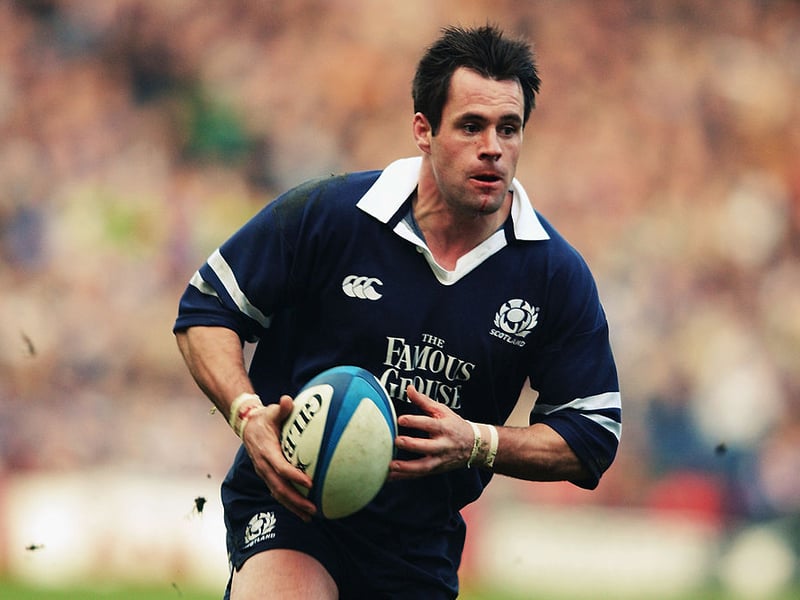 Kenny Logan is Scotland's all-time top scoring winger. Between 1992 and 2003 he scored 220 points in 70 matches.