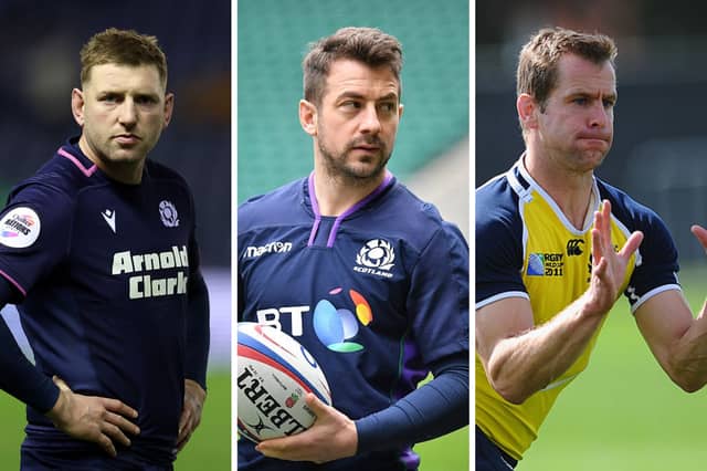 Three of Scotland's all-time top rugby points scorers.