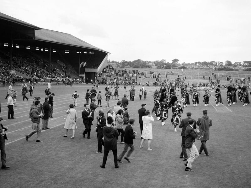 Crowds at the Murrayfield Highland Games in August 1965.