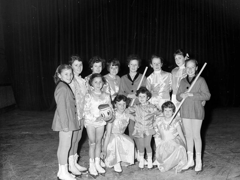 Performers from the amateur ice show 'Icerama' at Murrayfield Ice Rink in May 1956.