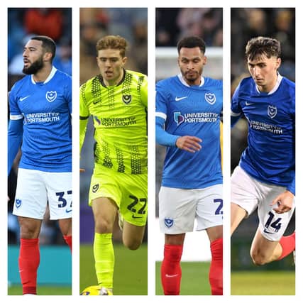 The current contract situation of Pompey's squad.