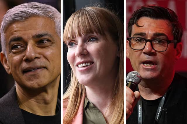 Three of the potential candidates to become the next Labour leader.