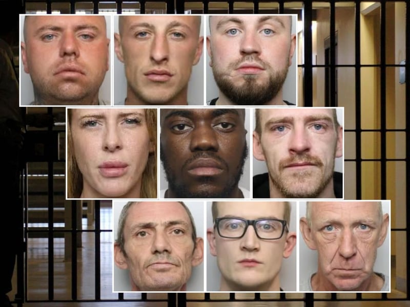 The nine criminals pictured here are amongst those recently jailed at Sheffield Crown Court during 2026. Top row, left to right: Joshua Stevens; Luke Rushforth and Ethan Hallows. Second row, left to right: Demi Dunford, Osai Williams and Alex Taff. Bottom row, left to right: Andrew Horton; Lewis Clarke and Paul Dowsing
