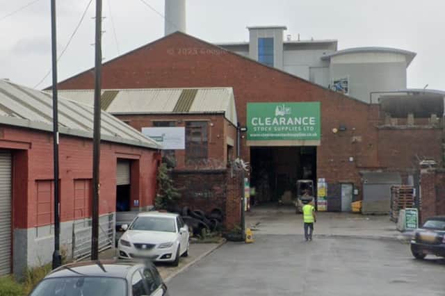 The warehouse on Blast Lane, with Bernard Road incinerator in the background. Photo: Google