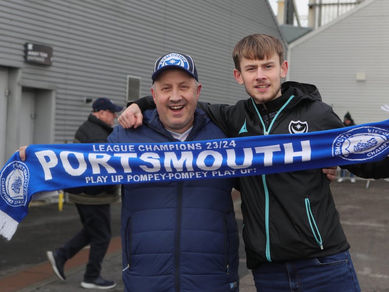 Pompey pride on full display.