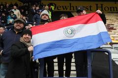 Pompey fans enjoying the Blues' latest trip to Deepdale.