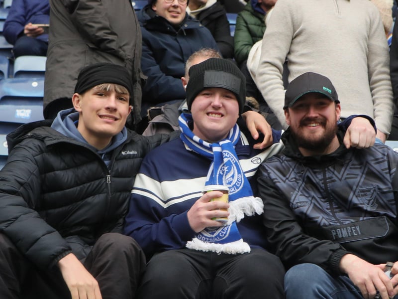 Pompey fans enjoying the Blues' latest trip to Deepdale.