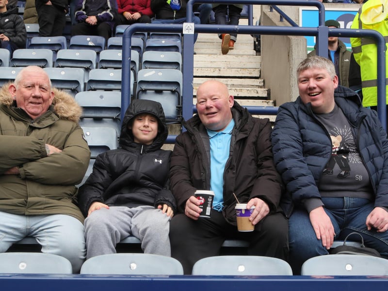 Pompey fans enjoying the Blues' latest trip to Deepdale.