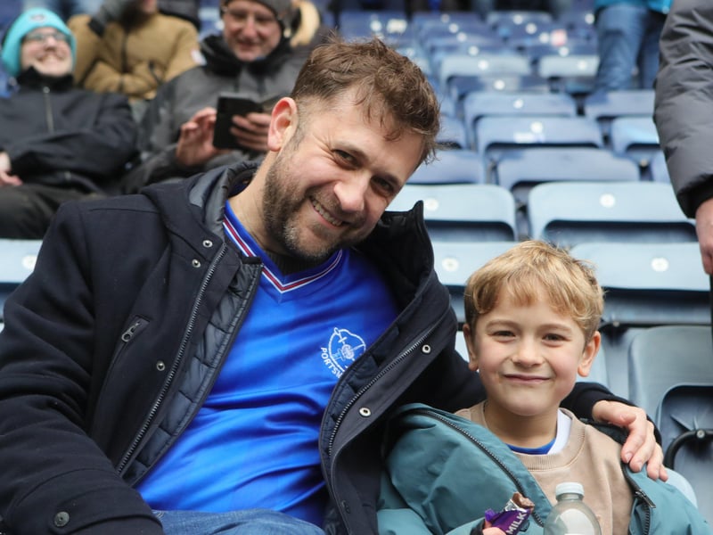 Pompey fans enjoying the Blues' latest trip to Deepdale.