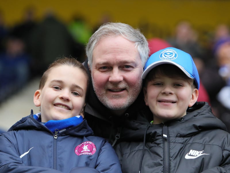 Pompey fans enjoying the Blues' latest trip to Deepdale.