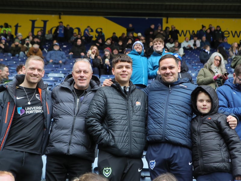 Pompey fans enjoying the Blues' latest trip to Deepdale.