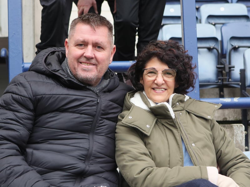Pompey fans enjoying the Blues' latest trip to Deepdale.